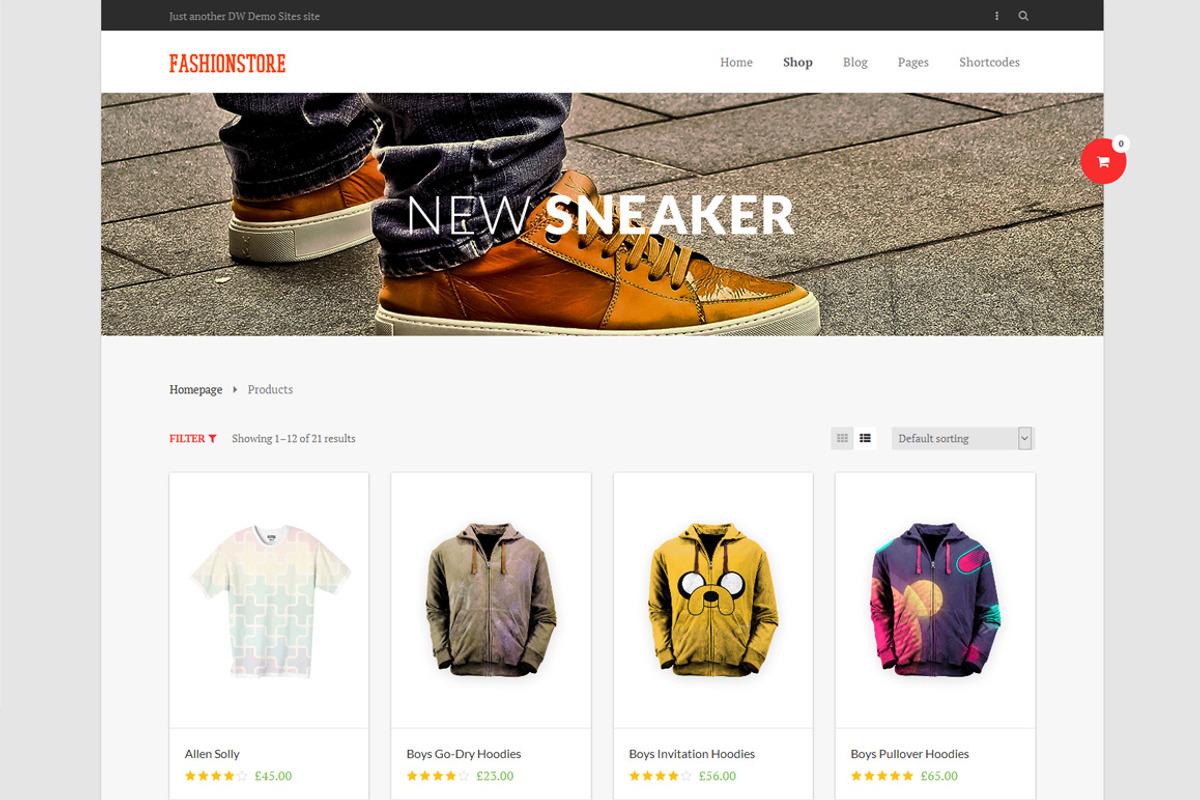 DW FashionStore - WP eCommerce Theme, a WordPress Template by DesignWall (Photo 2 of 6)