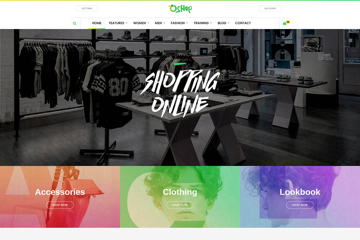 Oshop - New Magento 2 Theme, a Websites & App Template by Puzzthemes (Photo 1 of 9)