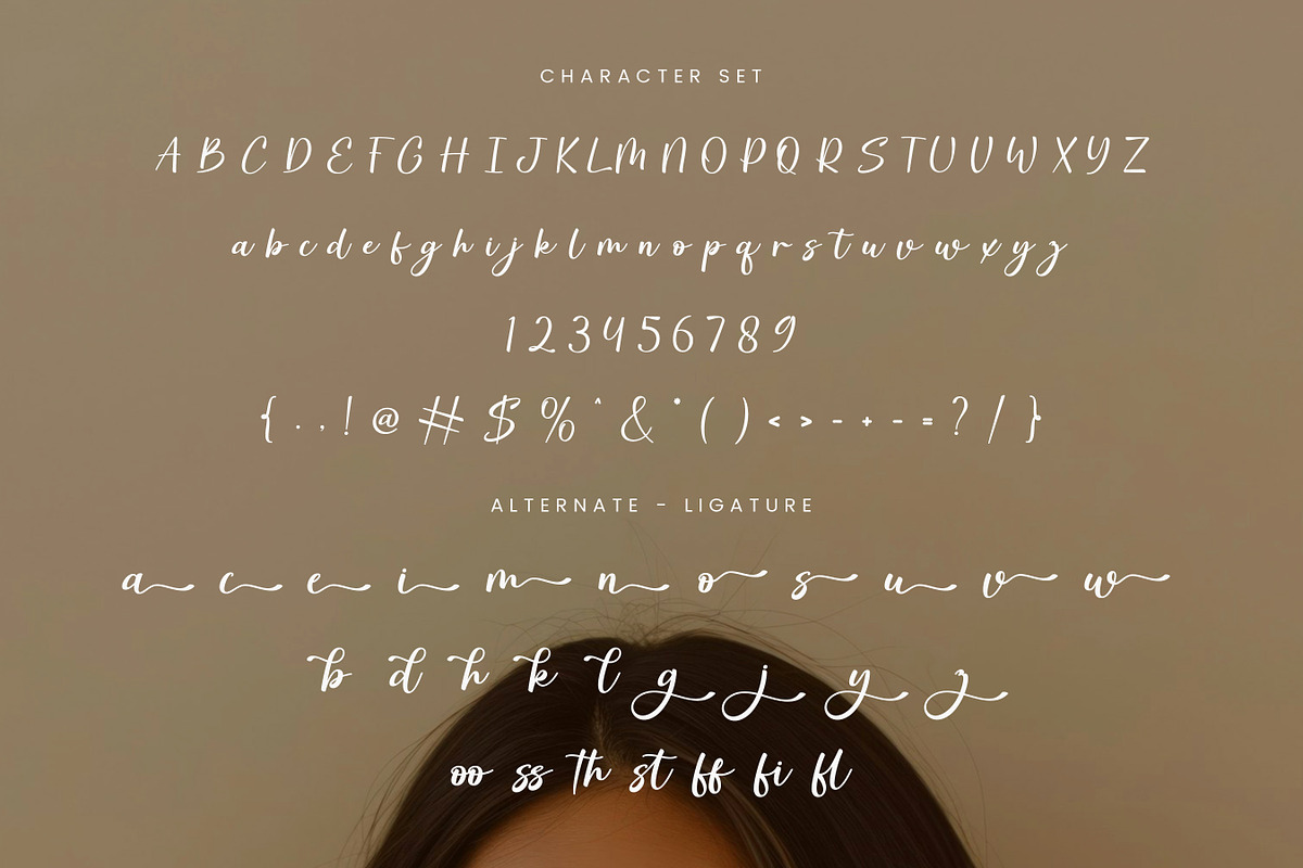 Rechary – Lettering Alternate Script, a Script Font by Imiftype Studio (Photo 10 of 10)