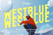 Westblue, a Sans Serif Font by Ditatype (Thumbnail 1 of 10)
