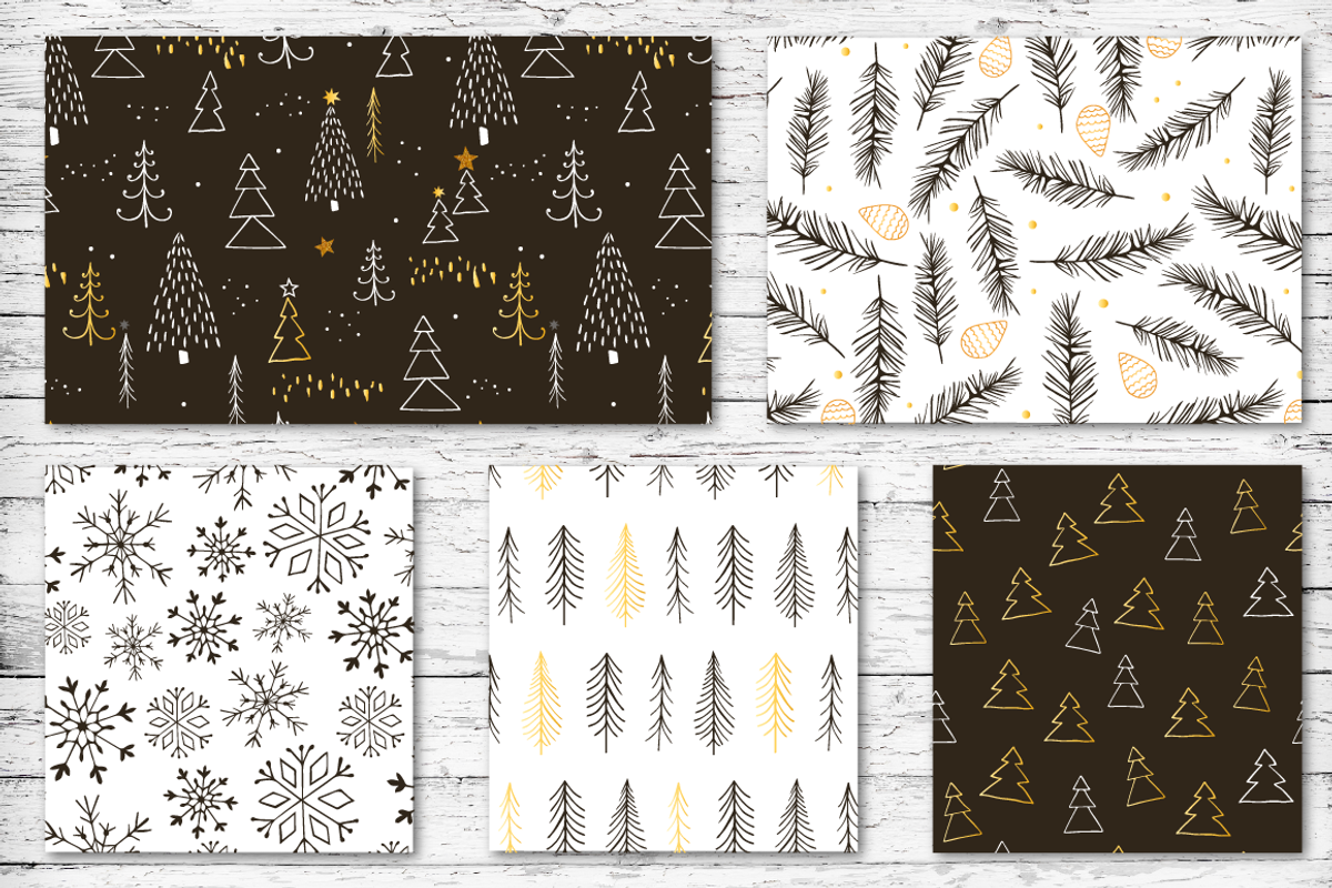 Cristmas mood - pattern set, a Pattern Graphic by Katya_lu (Photo 6 of 8)