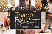 Trendy Font Elegant Bundle + Bonus, a Social Media Template by Dirtytemp Studio (Thumbnail 1 of 33)