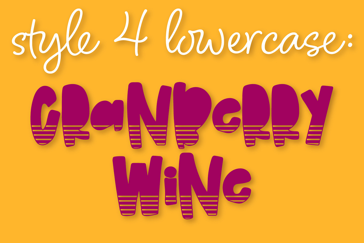 Cranberry Wine - Stripe Font Family preview 5
