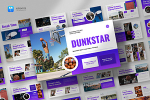 Basketball Sport Keynote Template, a Presentation Template by fluffstudio