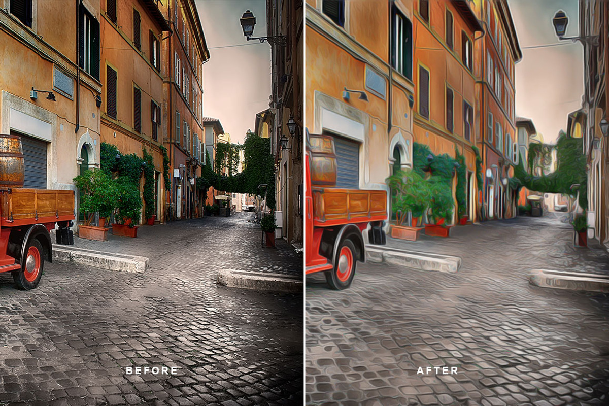 Paint Drawing Photoshop Action, an Action Add-On by DESIGNAVO (Photo 2 of 7)