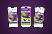 DJ Party Event Flyer Set, a Flyer Template by The Good Store (Thumbnail 2 of 2)