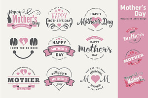 Mother’s Day Badges and Labels