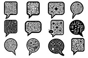 Technology Circuit Speech Bubble, a Technology Illustration by balal (Thumbnail 1 of 13)