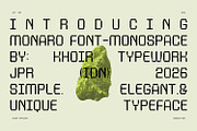 Monaro - Monospaced Font, a Sans Serif Font by Khoir (Thumbnail 6 of 9)