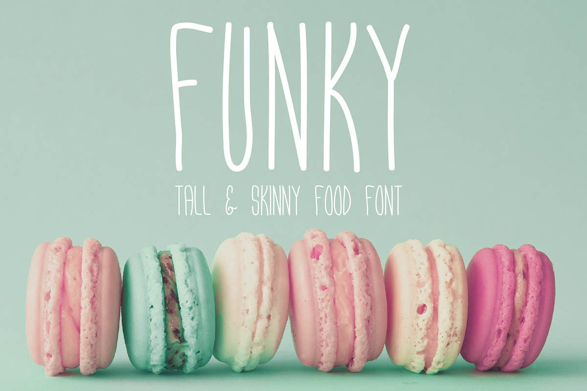 Funky - Tall & Skinny Typeface