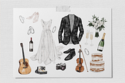 Watercolor Wedding Map Creator, a Person Illustration by lilisprints (Thumbnail 5 of 8)
