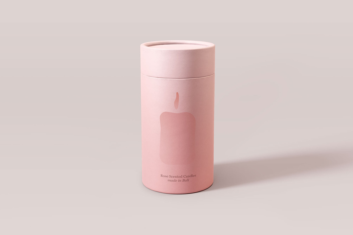 Paper Tube Mockup, a Packaging Mockup by GraphicWave (Photo 4 of 6)