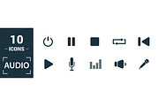 Audio Filled Icon Set, an Object Graphic by Aimagenarium@gmail.com (Thumbnail 3 of 3)