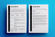 Anton Brule Resume Template, a Resume Template by Projectile (Thumbnail 2 of 4)