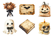 Beige & Black Halloween Clipart, an Illustration by Daily.Designs (Thumbnail 2 of 5)