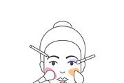 Makeup icons, an Outline Icon by mayrum (Thumbnail 3 of 3)