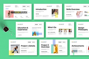 Clean Portfolio Presentation Slides, a Brochure Template by MightyDesign