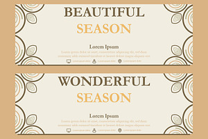 Abstract Floral Banner Template, a Marketing Template by sekitarief