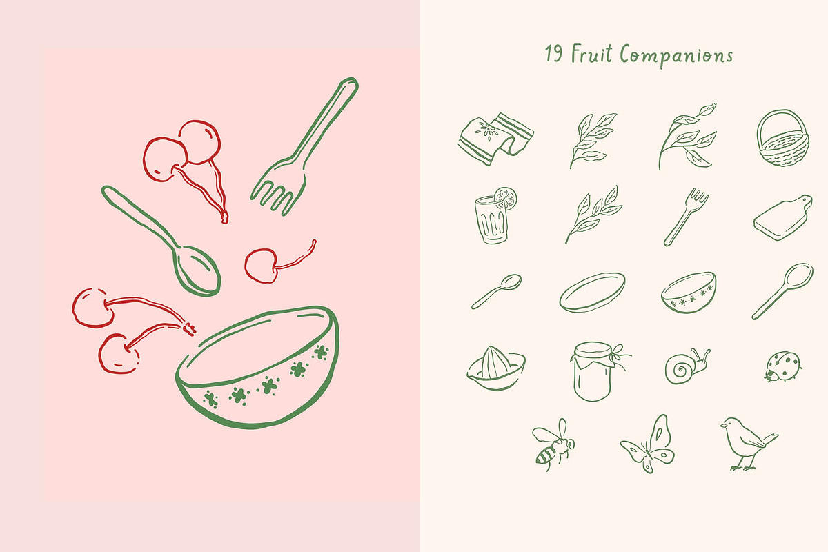 Whimsical Fruit Procreate Set, a Brushes & More by Pencil Twist (Photo 3 of 9)