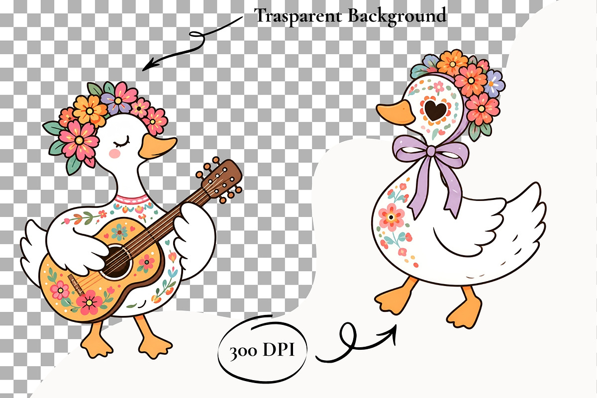 Dia de los Muertos Silly Goose PNG, a Seasonal Illustration by SugarCloudStudioArt (Photo 2 of 6)