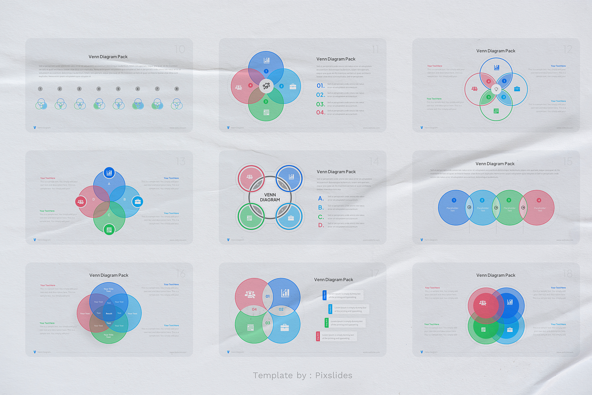 Venn Diagram Pack Keynote, a Presentation Template by Pixslides (Photo 3 of 5)