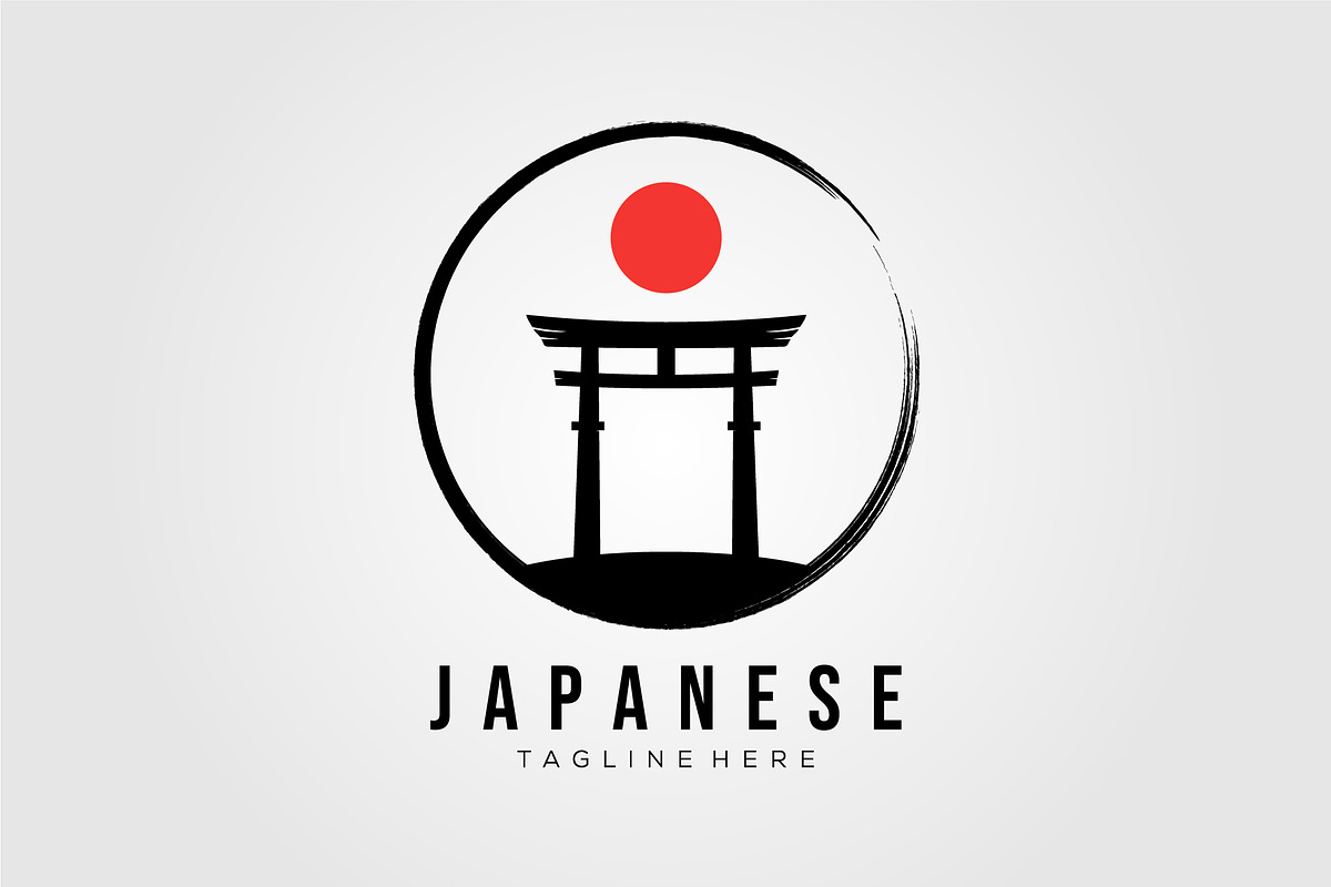 torii japanese zen logo vector, an Object Graphic by Rizkaarishandy_shop (Photo 1 of 4)