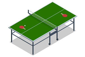 An isometric illustration of a table, a Sport Illustration by Golden Sikorka