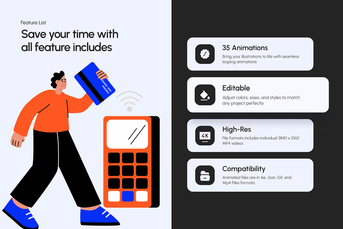 Animated Credit Card Illustration, a Technology Illustration by Creative Stall (Photo 2 of 5)