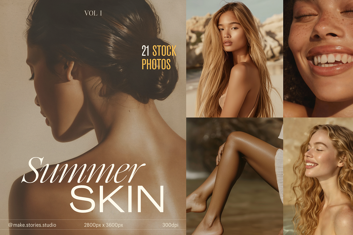 Summer Skin - Stock Photo Bundle, a Beauty & Fashion Photo by Make Stories Studio (Photo 1 of 6)