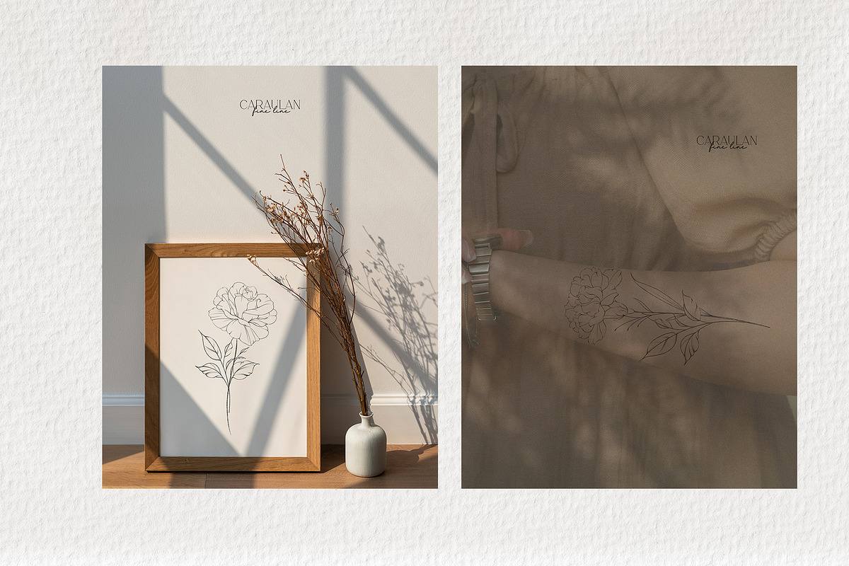 Birth FLOWER Stamps Jan-June, a Brush Add-On by CaraulanStore (Photo 5 of 5)