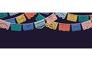 Festive Mexican Papel Picado Lace