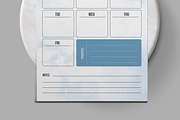 Weekly Planner Design, a Stationery Template by MightyDesign (Thumbnail 3 of 8)