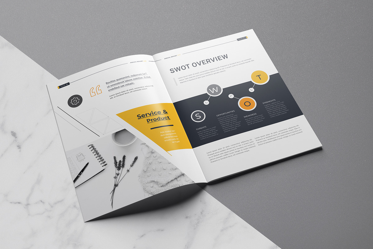 Annual Report, Word Template, a Brochure Template by Creativity-Design (Photo 5 of 12)