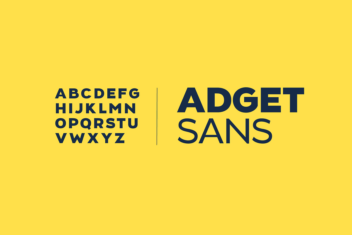 Adget Sans Variable font preview 7