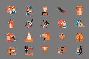 Construction Illustrations Set, an Object Illustration by studiogstock