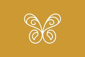 Elegant Butterfly Logo