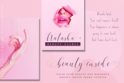 Refillia Calligraphy 'Beauty', a Script Font by Aldedesign (Thumbnail 13 of 16)