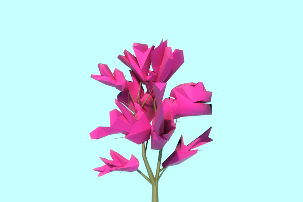 Beautiful Low Poly Tree 02, a Scene 3D Model by Tedi Permana (Photo 1 of 4)