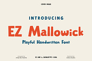 EZ Mallowick, a Handwritten Font by Zafara Studios (Thumbnail 1 of 6)