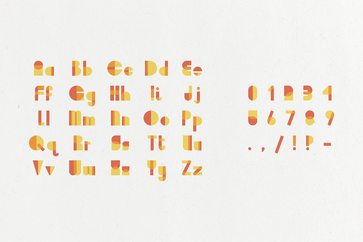 Overlap Font, a Font by Full Circle Design Studio (Photo 2 of 2)
