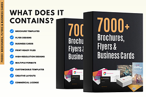 7000 Brochures, Flyers & Biz Cards