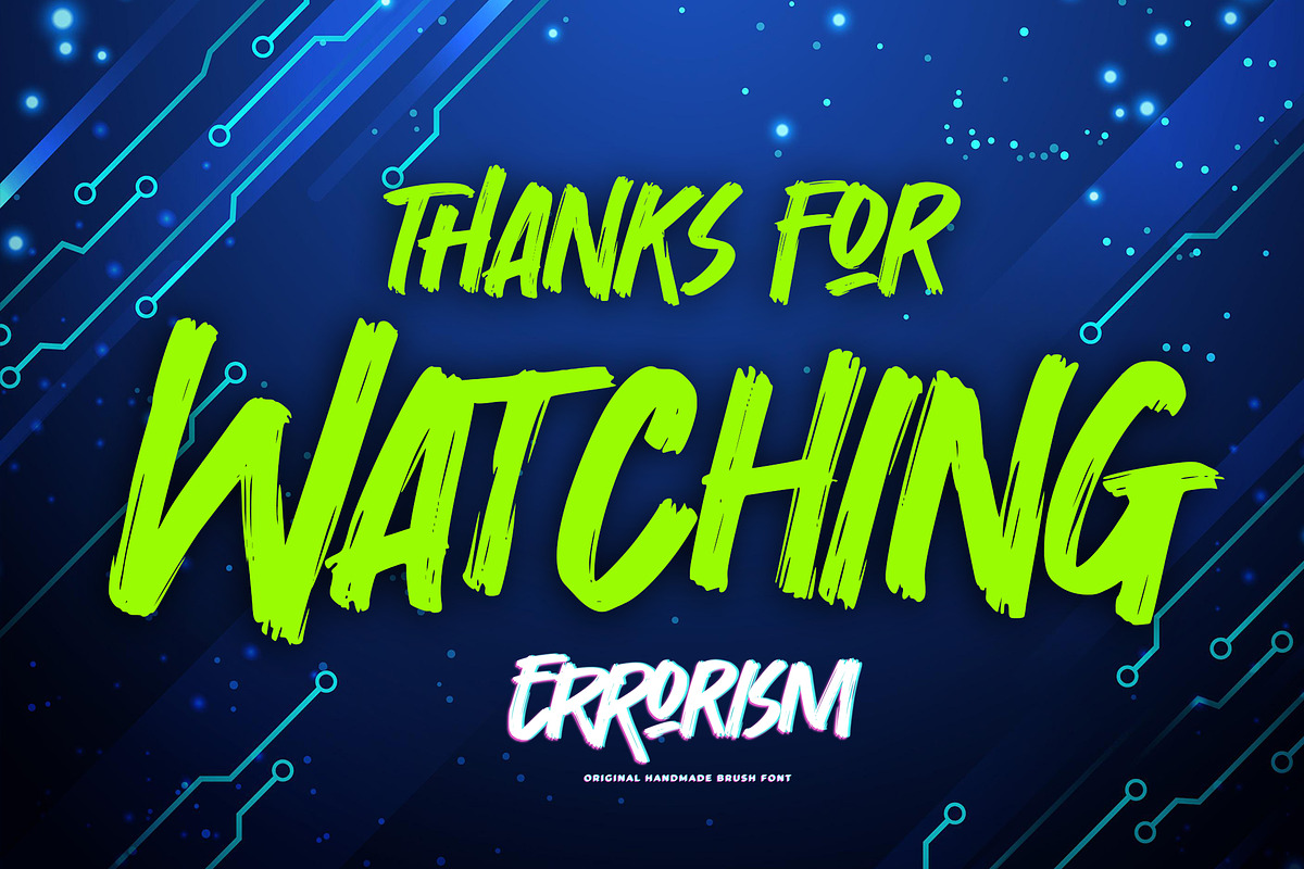 Errorism - Original Handmade Brush, a Font by Gassstype (Photo 8 of 8)
