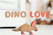 Dino Love - Dinosaur Font, a Font by vladocar (Thumbnail 1 of 6)