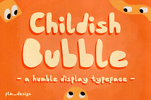 Childish Bubble Handwriting Typeface