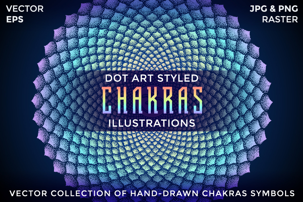 CHAKRAS hand-drawn vector collection, a Graphic by TRIKONA (Photo 1 of 4)