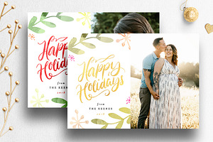 Christmas Card Photoshop Template 09