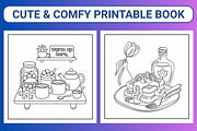Cozy Girl HomeBody Coloring Page, a Person Illustration by Coco Bloom (Thumbnail 3 of 3)
