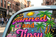 Tanned and Tipsy T-Shirt Design, a Shirt Mockup by Vector Stall (Thumbnail 9 of 9)