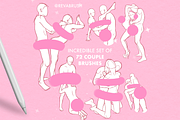 Procreate Love Pose Couple Brushes, a Brush Add-On by Revabrush (Thumbnail 3 of 4)