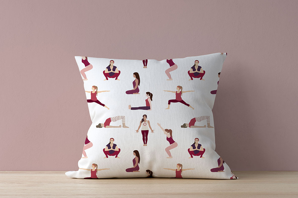 Big bundle of yoga postures, an Illustration by Sunnyfields (Photo 15 of 15)